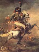 Theodore   Gericault An Officer of the Imperial Horse Guards Charging (mk05) Germany oil painting artist